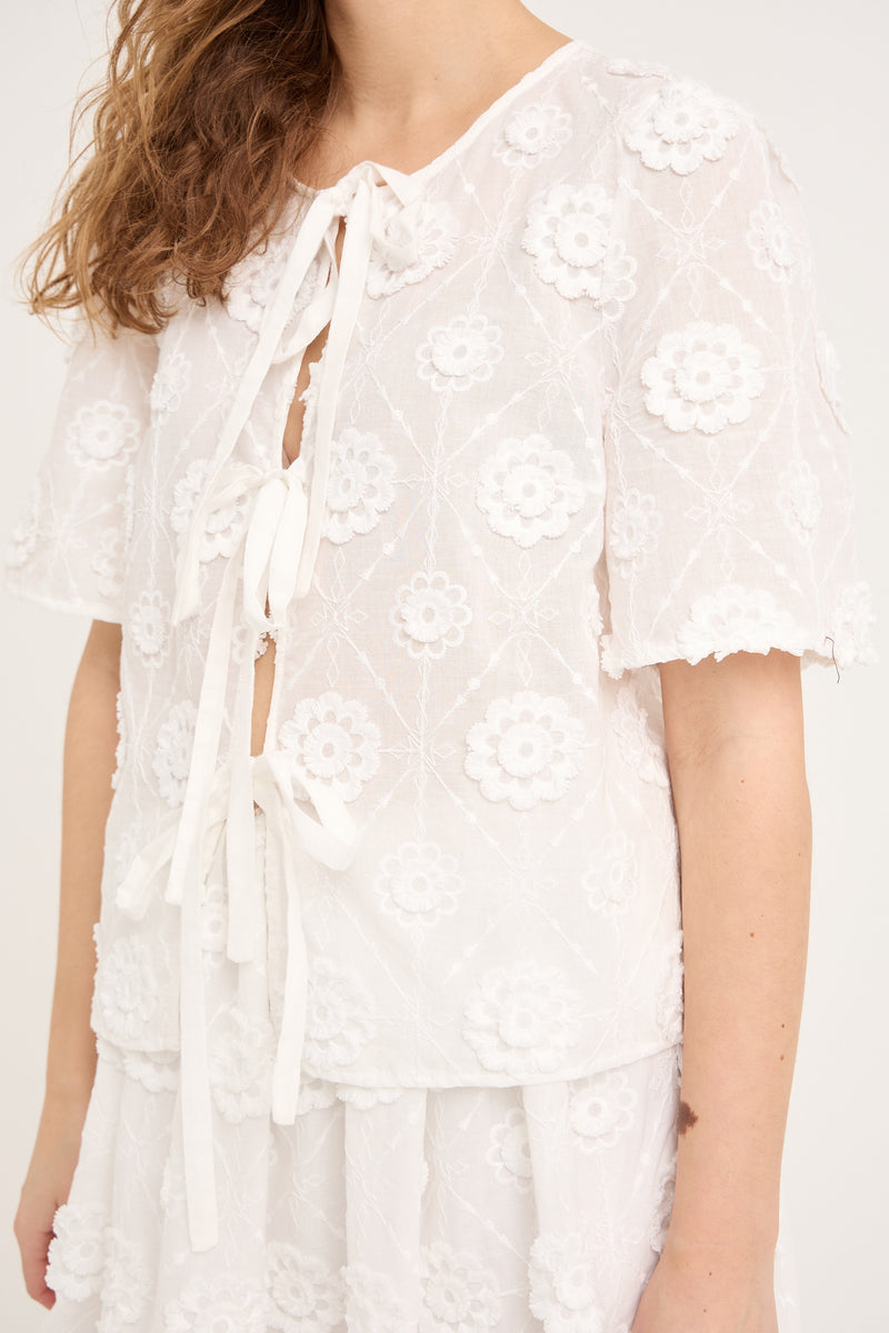 A-View Rosamarie cardigan AV6056 Skirt 000 White