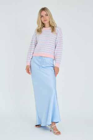 A-View Sassi knit pullover AV7072 Knit 260 Rose/Blue