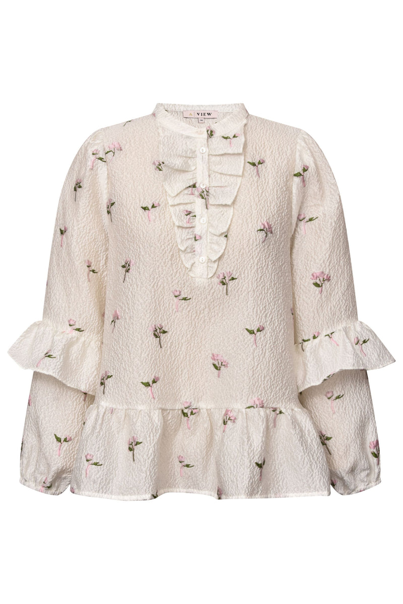 A-View Selino blouse AV4378 Blouse 199 White/pink