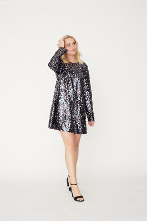 A-View Sequin dress AV3547 Dresses 905 Grey