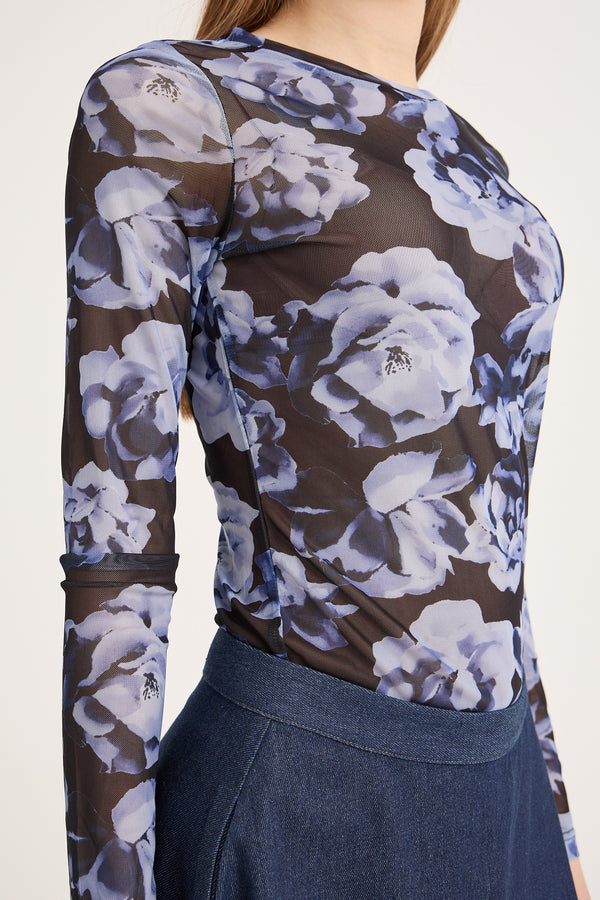 A-View Silka blouse AV6021 Blouse 181 Black/Blue