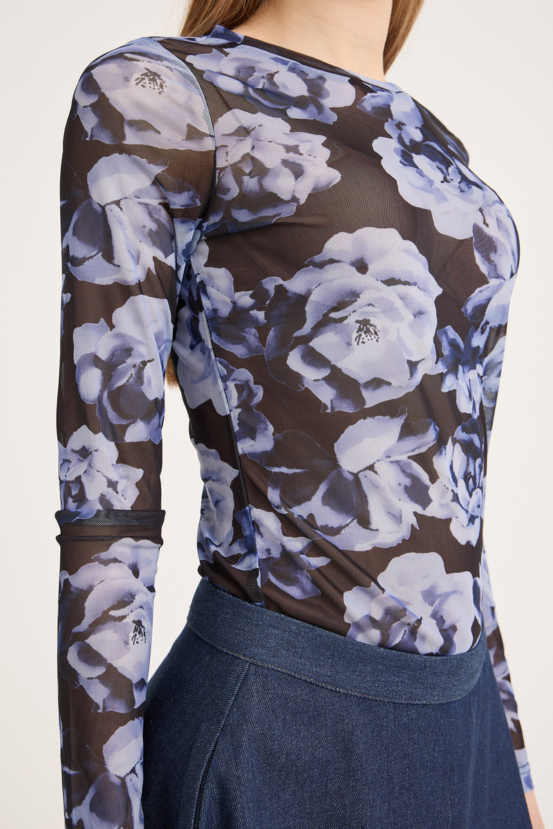 A-View Silka blouse AV6021 Blouse 181 Black/Blue