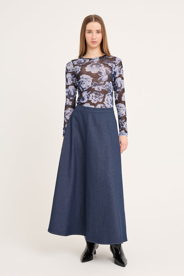 A-View Silka blouse AV6021 Blouse 181 Black/Blue