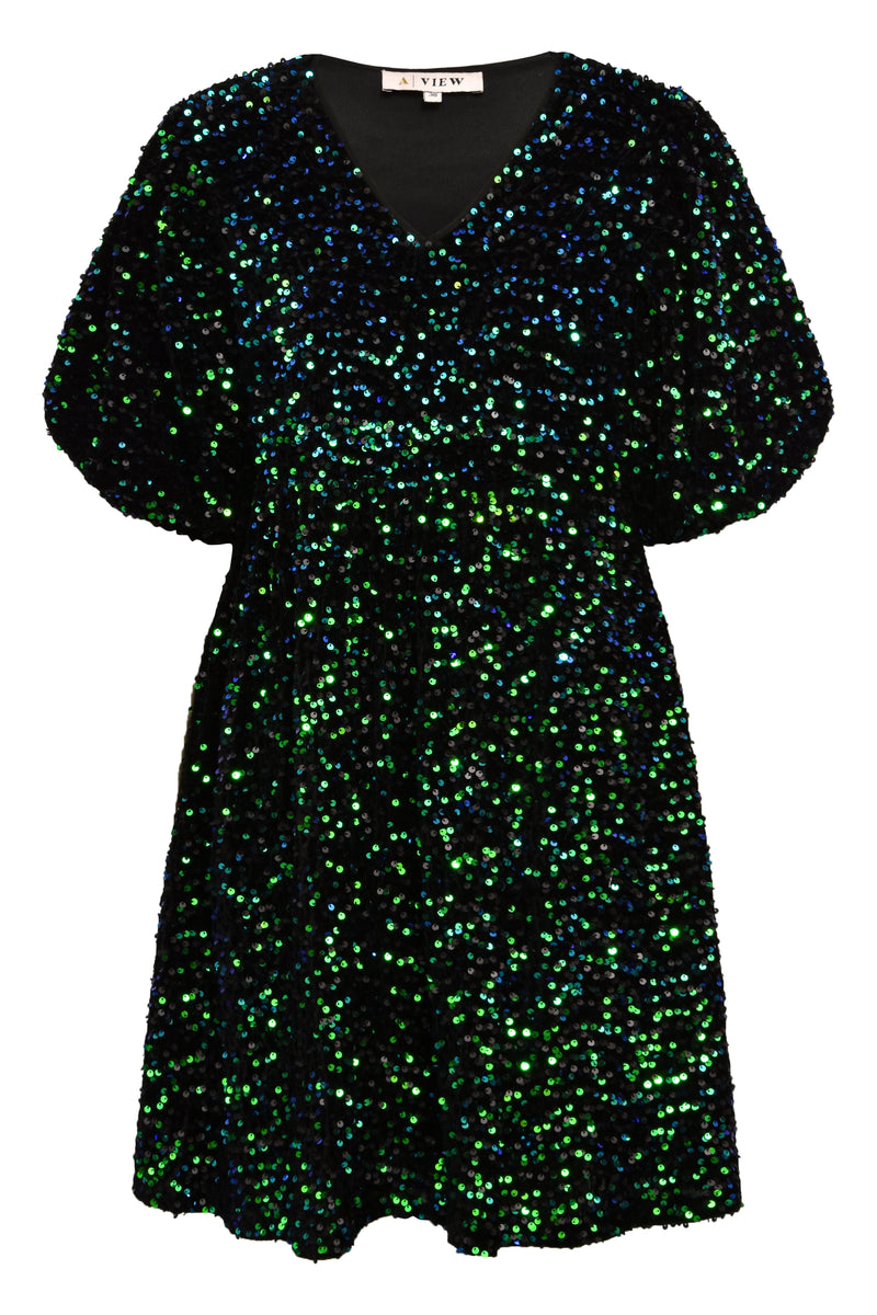 A-View Silla dress AV4283 Dresses 285 Blue w. green
