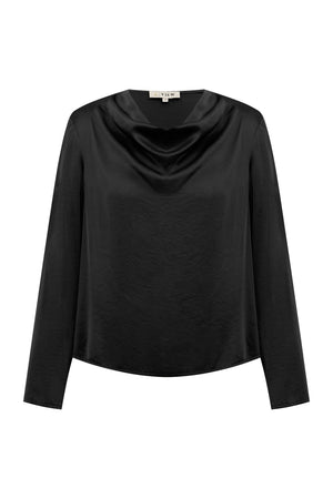 A-View Sinda Drape Blouse Blouse 999 Black