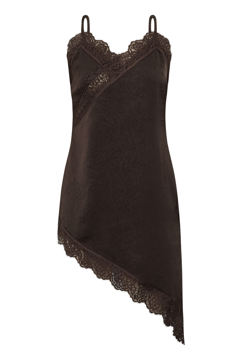 A-View Sinda Lace dress AV8206 Dresses 194 Dark brown