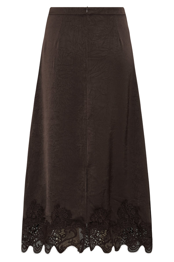 A-View Sinda Lace skirt AV8207 Skirt 194 Dark brown