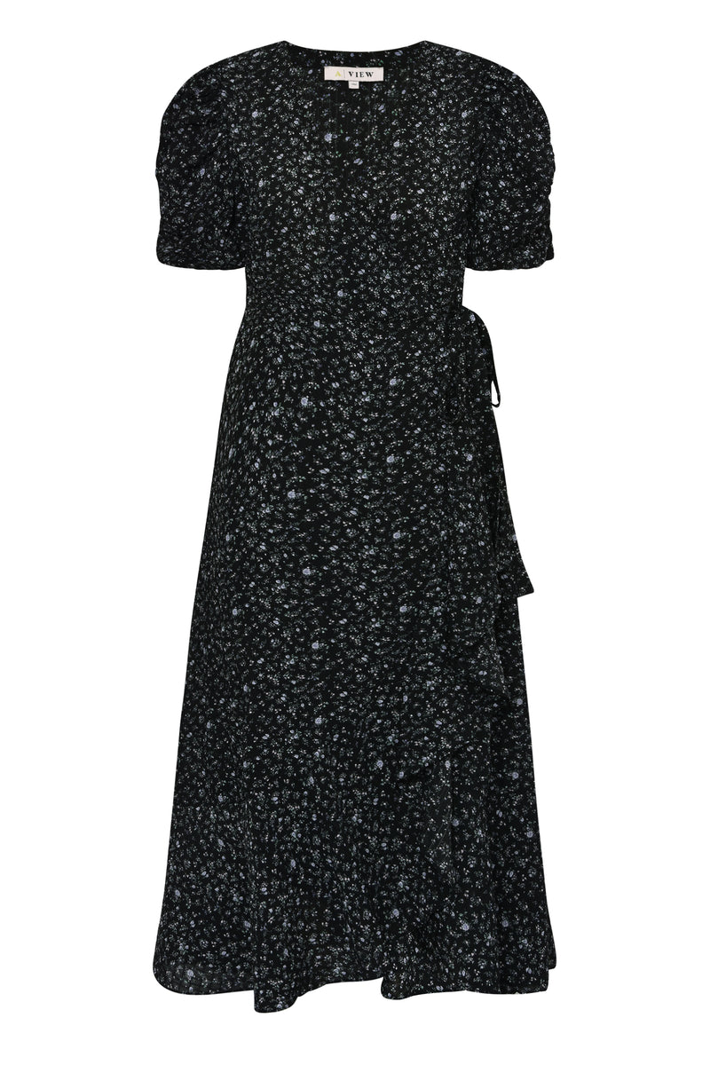 A-View Sinda Print Dress AV5097 Dresses 368 Black/Light Purple