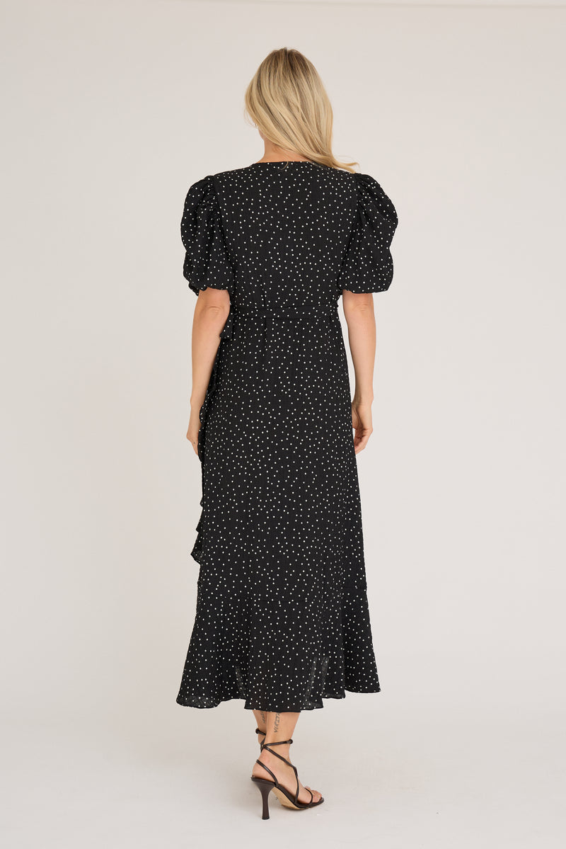 A-View Sinda dot dress AV8152 Dresses 067 Black/White