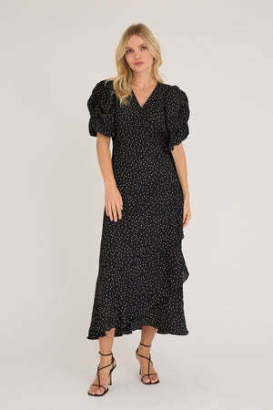 A-View Sinda dot dress AV8152 Dresses 067 Black/White