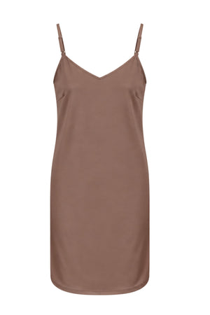 A-View Slip Dress Dresses 316 Almond