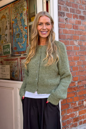 A-View Soft Knit Cardigan Cardigan 859 Dusty Green