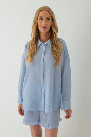 A-View Sonja Shirt Shirts 112 Blue/White Stribe