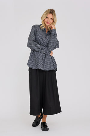 A-View Sonja check shirt AV8280 Shirts 999 Black