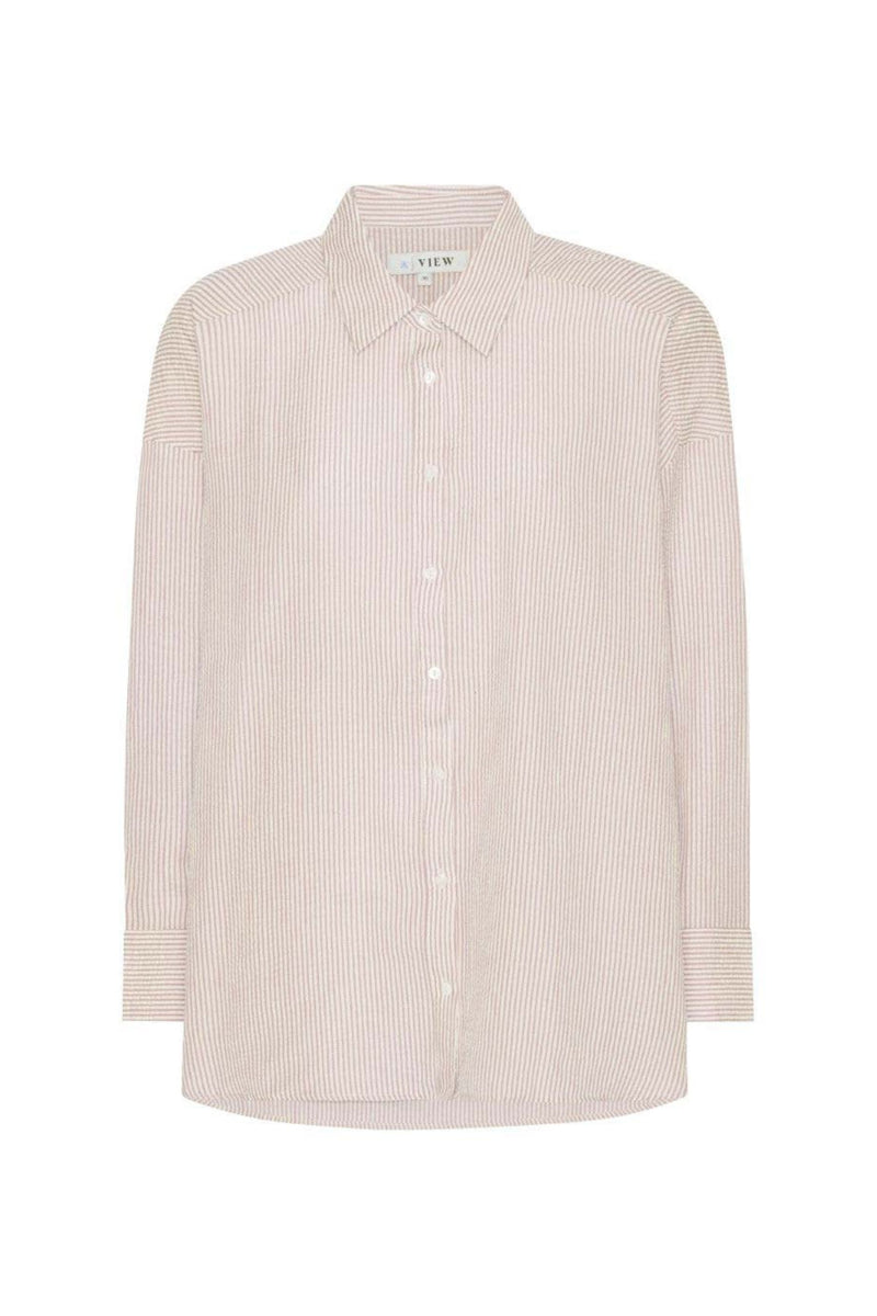 A-View Sonja shirt AV1841 Shirts 077 sand/white