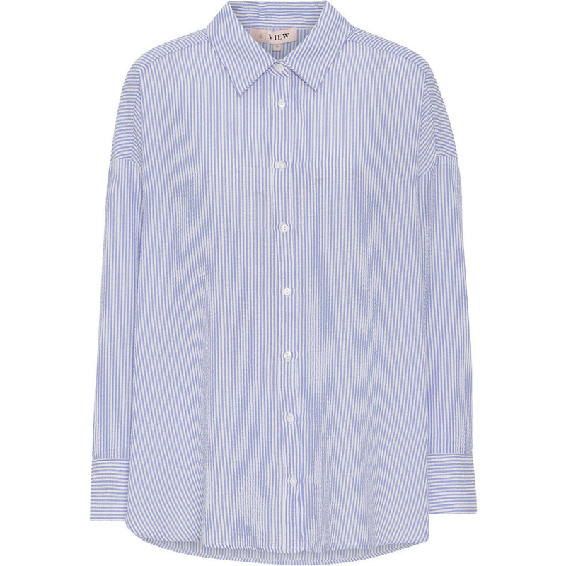 A-View Sonja shirt AV1841 Shirts 112 Blue/white stribe