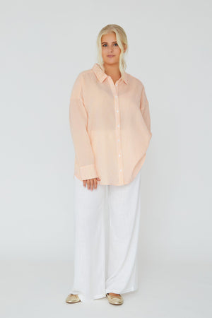 A-View Sonja shirt AV1841 Shirts 867 Orange/White