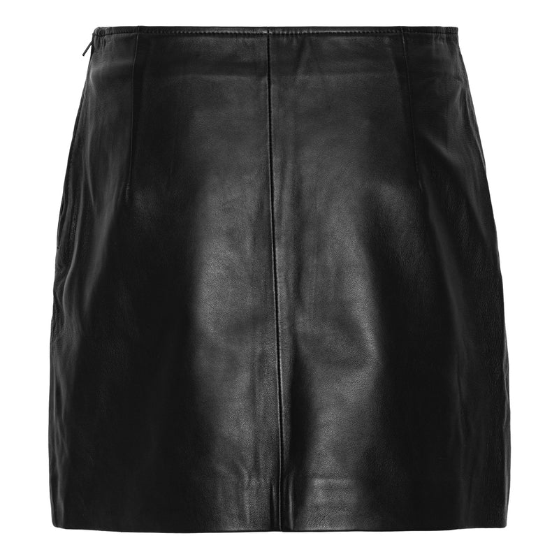 A-View Stephanie leather skirt AV4136 Skirt 999 Black