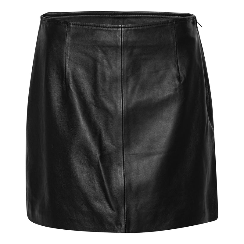 A-View Stephanie leather skirt AV4136 Skirt 999 Black
