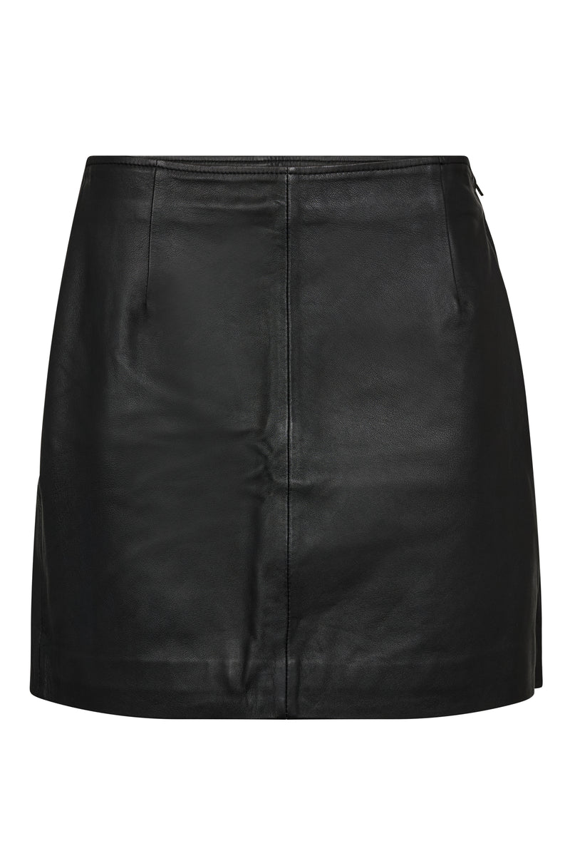 A-View Stephanie leather skirt AV4136 Skirt 999 Black