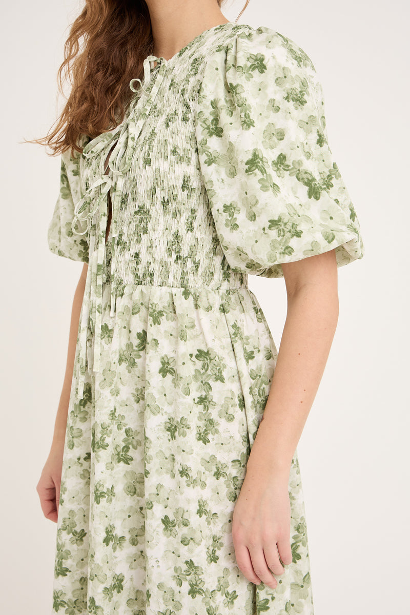 A-View Tabita dress AV5010 Dresses 122 Green/White