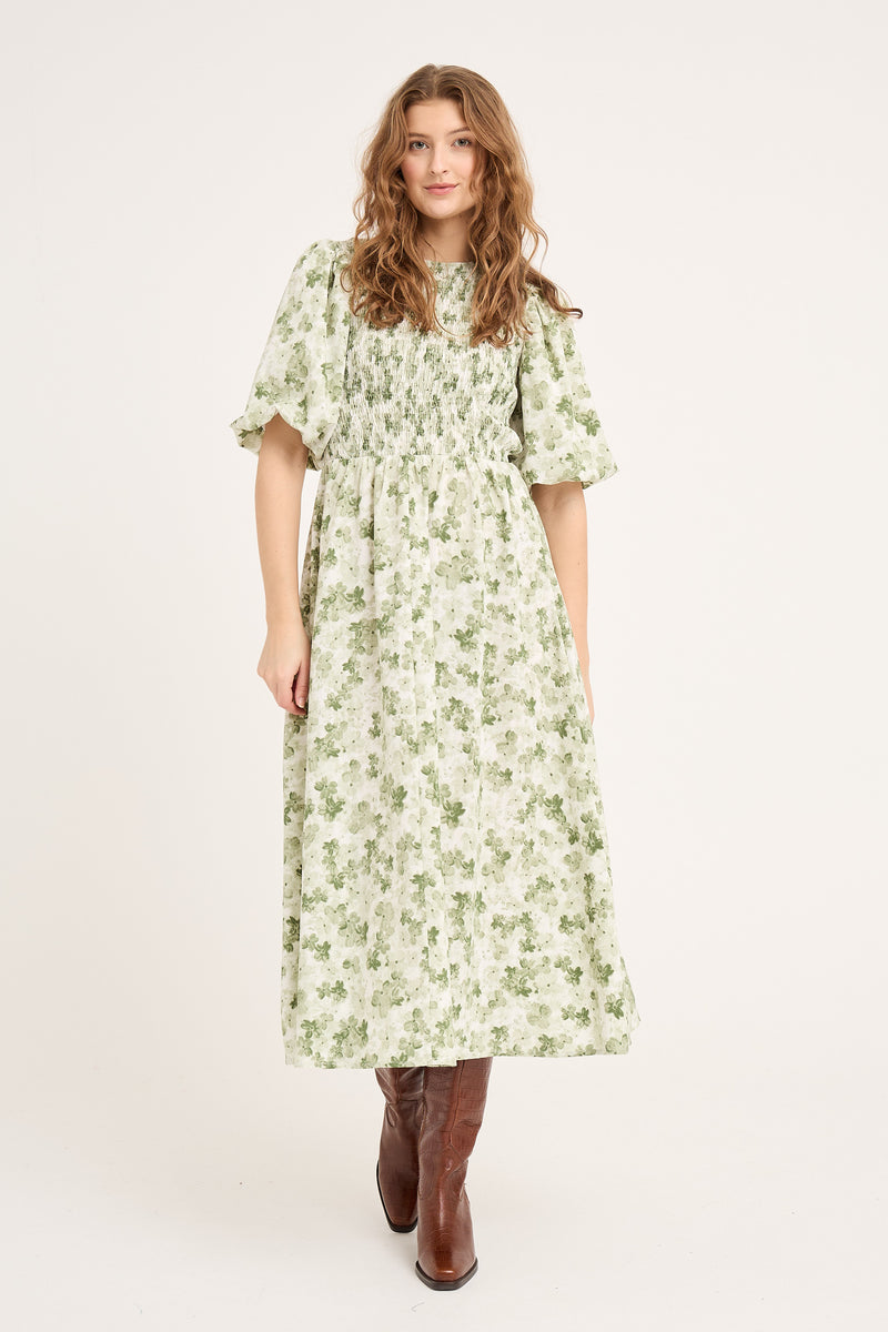 A-View Tabita dress AV5010 Dresses 122 Green/White