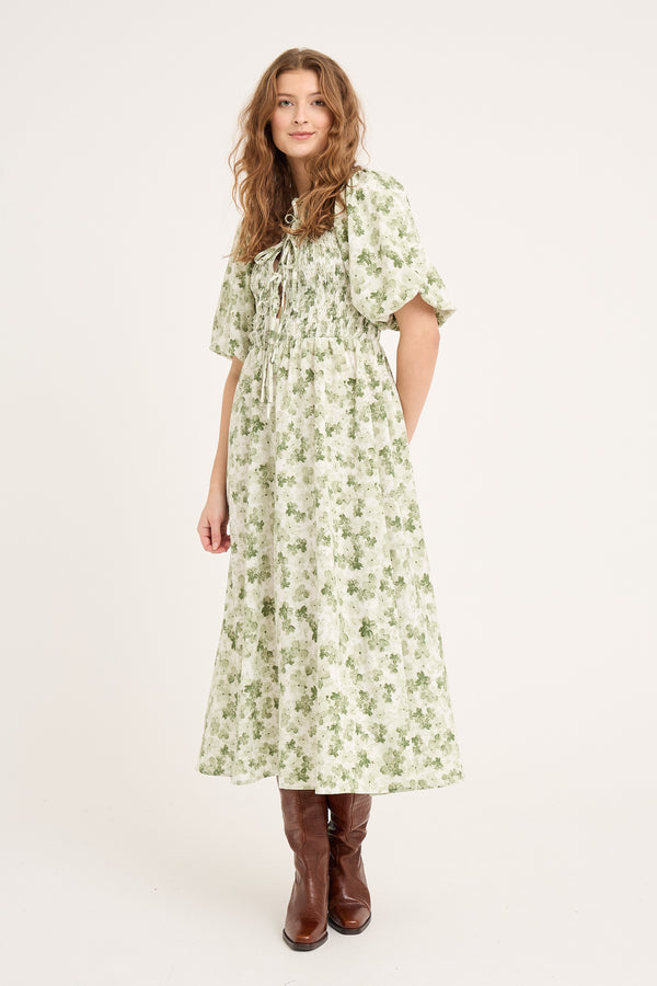 A-View Tabita dress AV5010 Dresses 122 Green/White