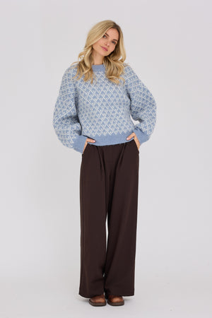 A-View Tessi knit pullover AV8232 Knit 181 Blue/Off White