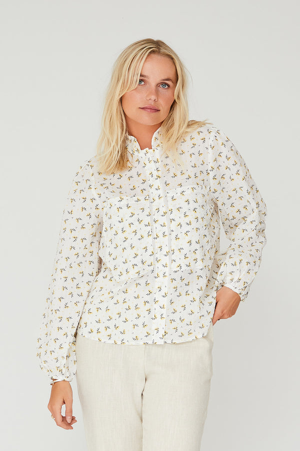 A-View Tiffany shirt AV4464 Shirts 200 White/Yellow