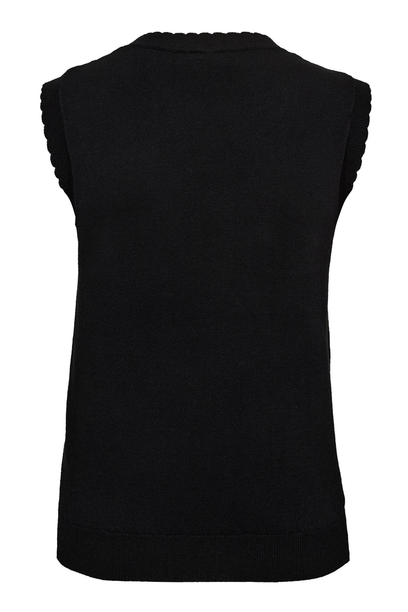 A-View Ulla knit tank top AV5034 Knit 999 Black