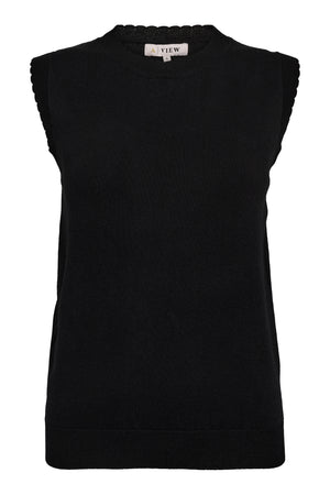 A-View Ulla knit tank top AV5034 Knit 999 Black