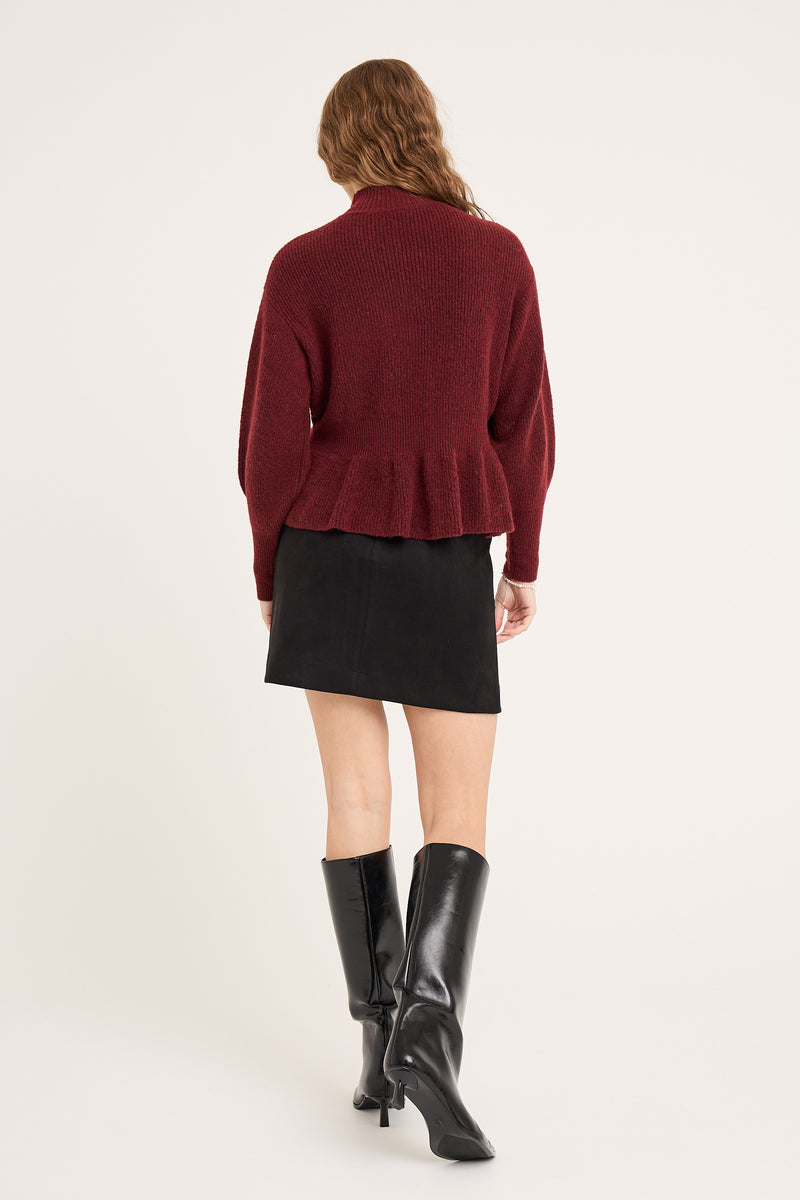A-View Ulrikke knit pullover AV6041 Knit 042 Bordeaux