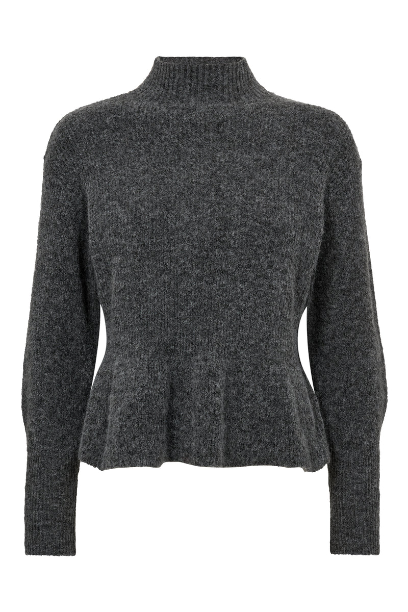 A-View Ulrikke knit pullover AV6041 Knit 990 Medium grey melange
