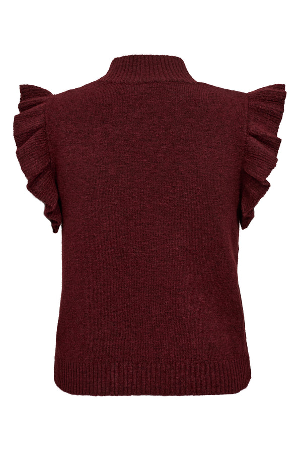 A-View Ulrikke knit vest AV4895 Vest 042 Bordeaux