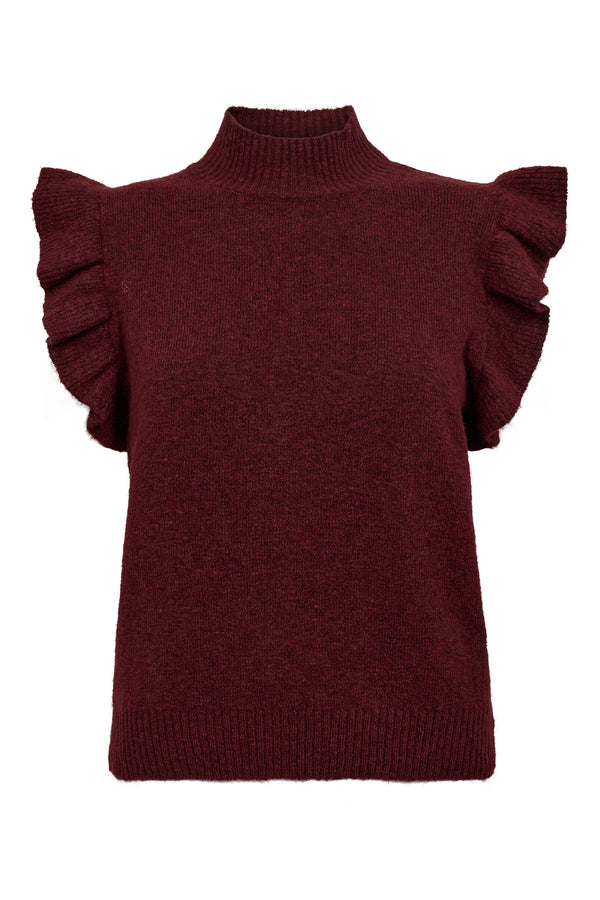 A-View Ulrikke knit vest AV4895 Vest 042 Bordeaux