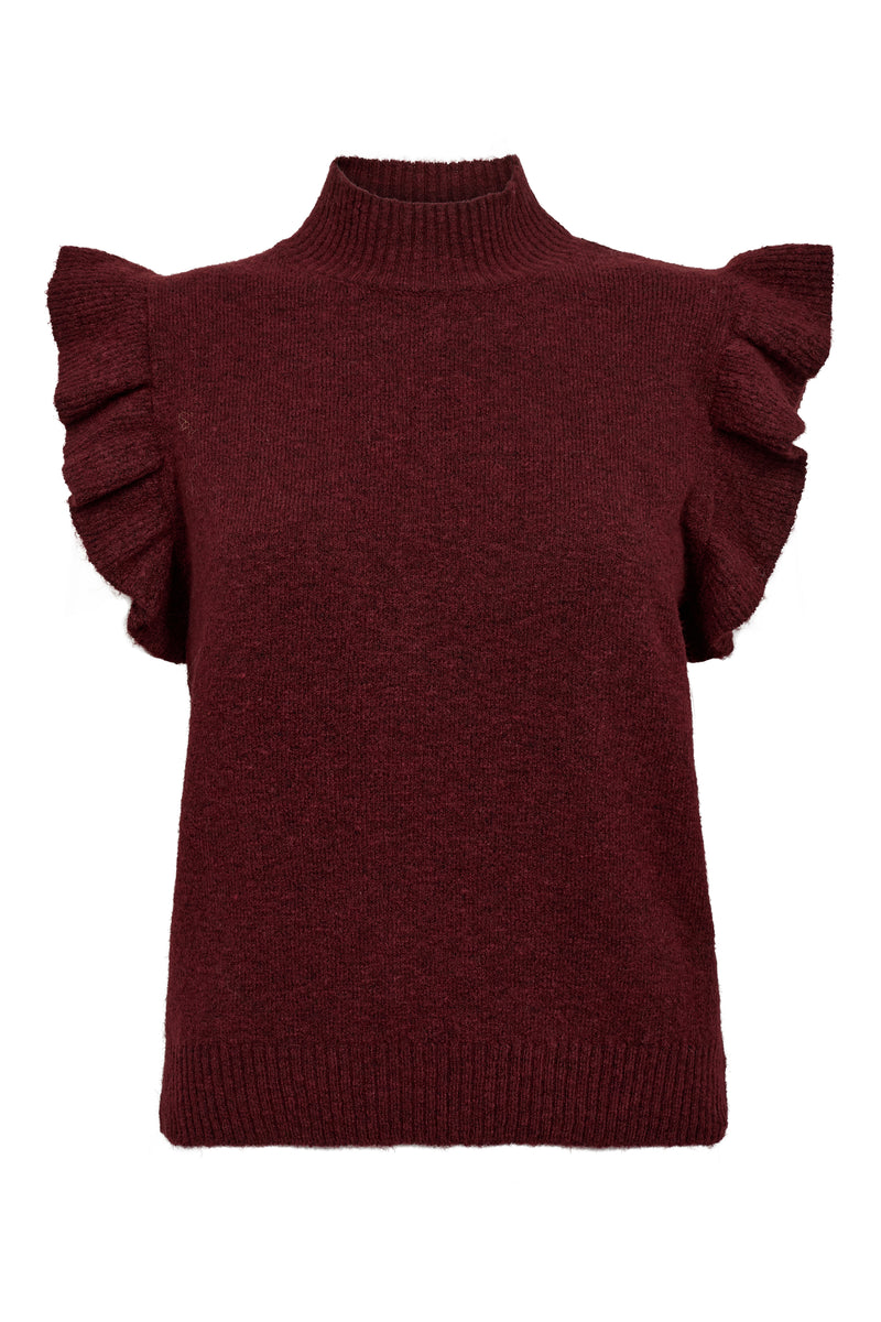 A-View Ulrikke knit vest AV4895 Vest 042 Bordeaux