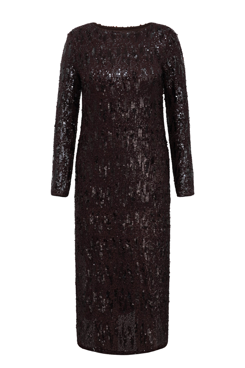 A-View Valerie dress AV7010 Dresses 194 Dark brown