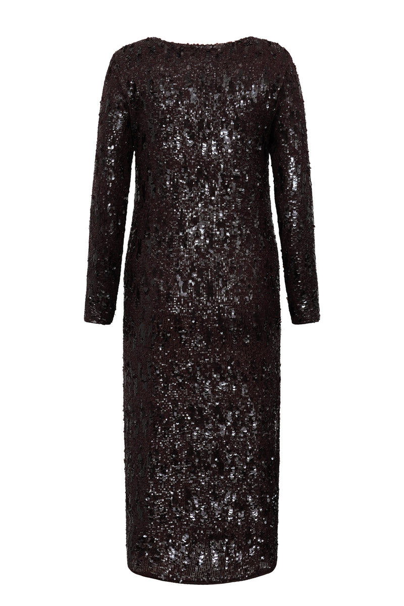 A-View Valerie dress AV7010 Dresses 194 Dark brown