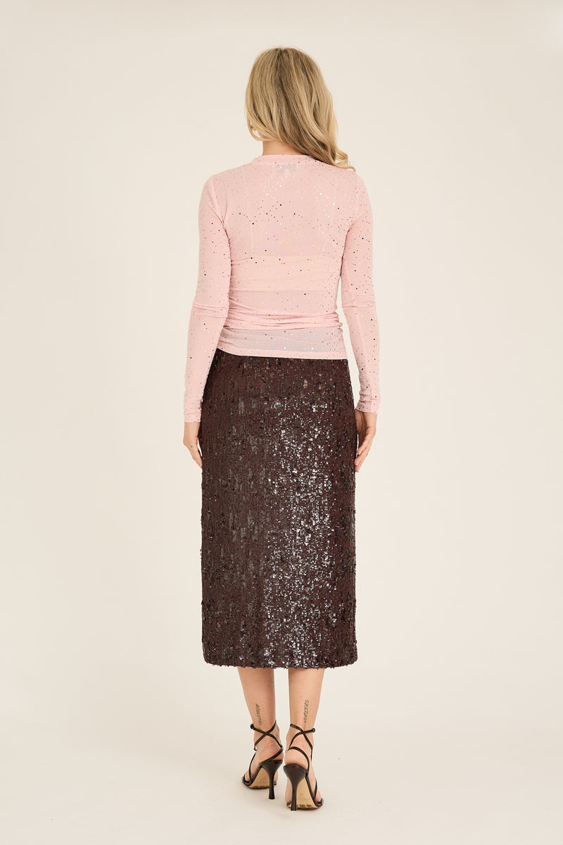 A-View Valerie skirt AV7011 Skirt 194 Dark brown