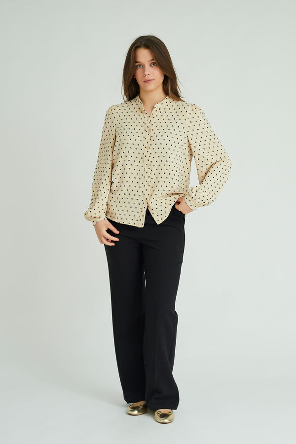 A-View Vanessa l/s shirt AV4660 Shirts 003 Light sand