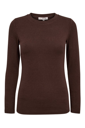 A-View Vogue L/S blouse AV8315 Blouse 117 Brown
