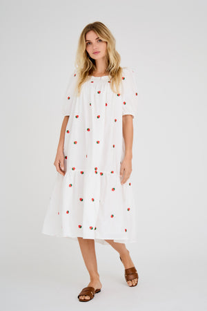 A-View Winnie dress AV4974 Dresses 198 White/red
