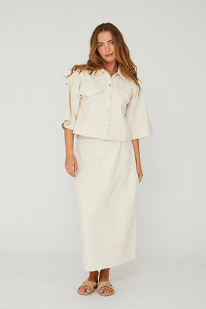 A-View Line twill skirt AV4457 Skirt 004 Sand