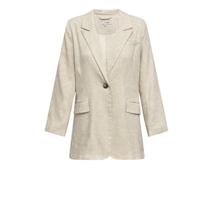 A-View Annali linen blazer AV3901 Blazer 003 Light sand