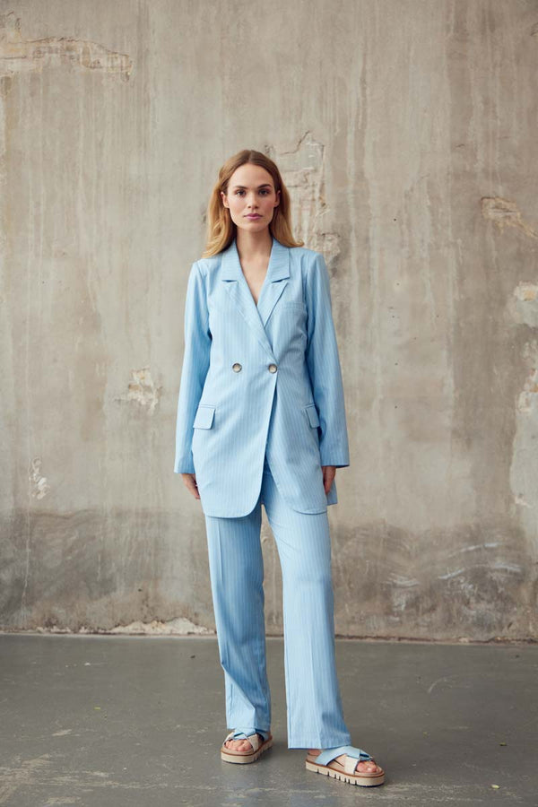 A-View Annali pants stripe blue Pants 100 Light blue/White stripe