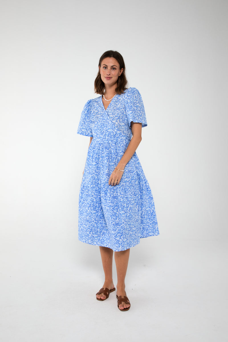 A-View Caisa dress AV4231 Dresses 280 blue printet