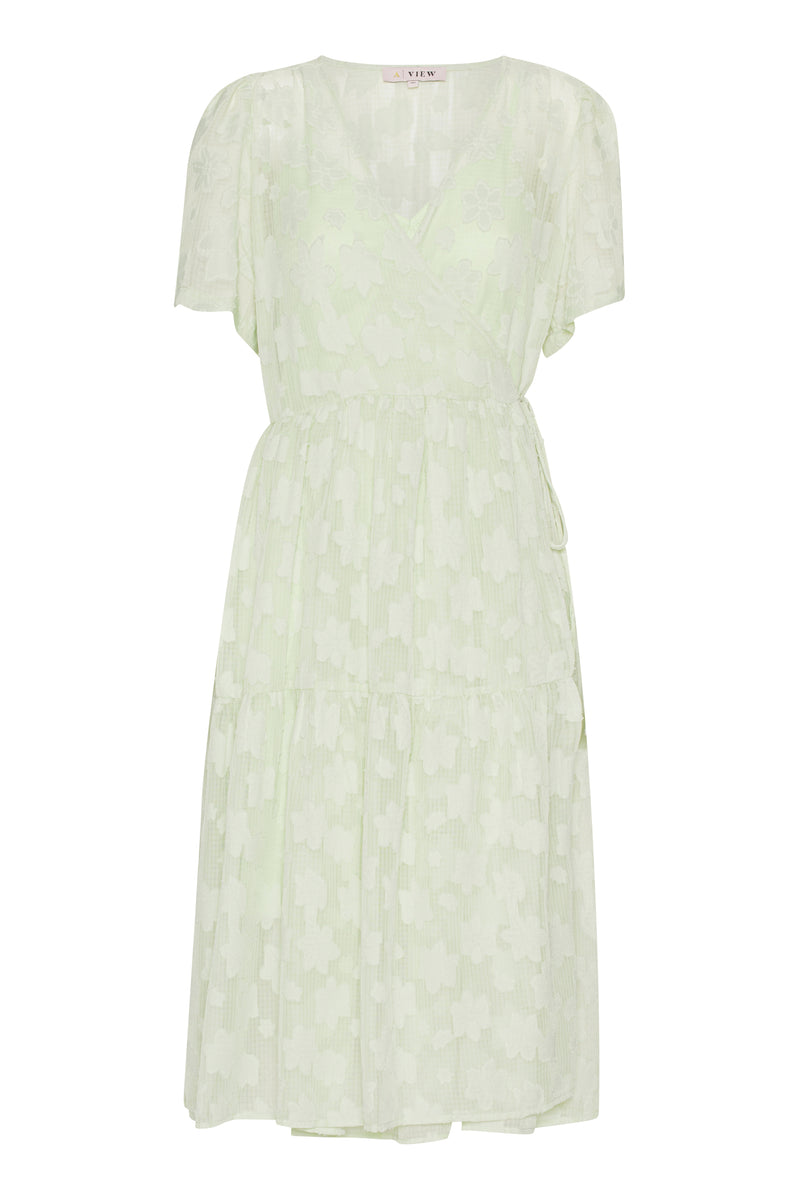 A-View Caisa wrap dress AV3315 Dresses 857 Green