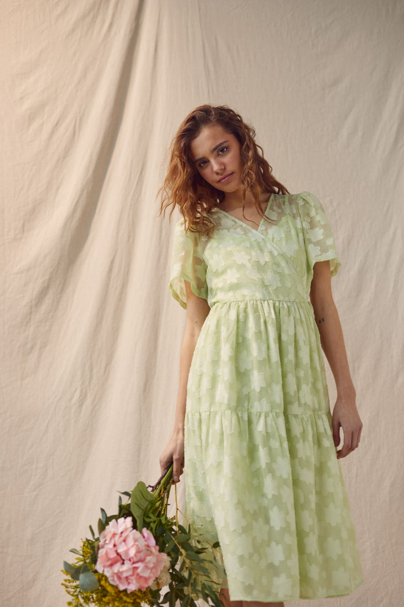 A-View Caisa wrap dress AV3315 Dresses 857 Green