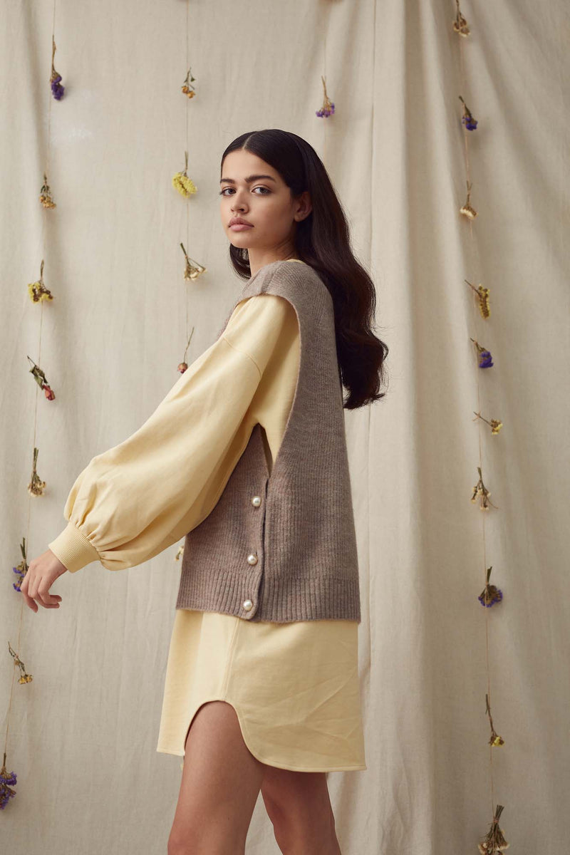 A-View Olga long sweat AV1743 Dresses 069 Pale yellow