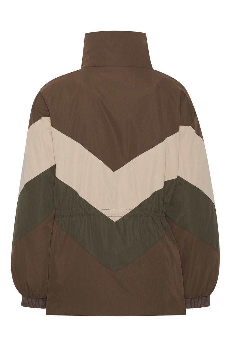 A-View Pina chevron coat AV3215 Jacket 117 Brown